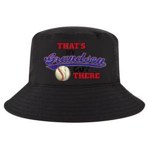 That's My Grandson Out There Baseball Grandma Mother's Day Cool Comfort Performance Bucket Hat