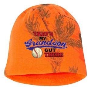 That's My Grandson Out There Baseball Grandma Mother's Day Kati - Camo Knit Beanie