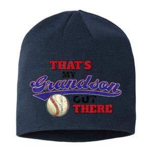 That's My Grandson Out There Baseball Grandma Mother's Day Sustainable Beanie