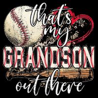 Thats My Grandson Out There Baseball Grandma Mothers Day 16 in Basic Backpack