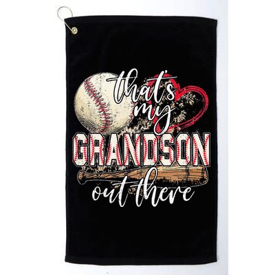 Thats My Grandson Out There Baseball Grandma Mothers Day Golf Towel
