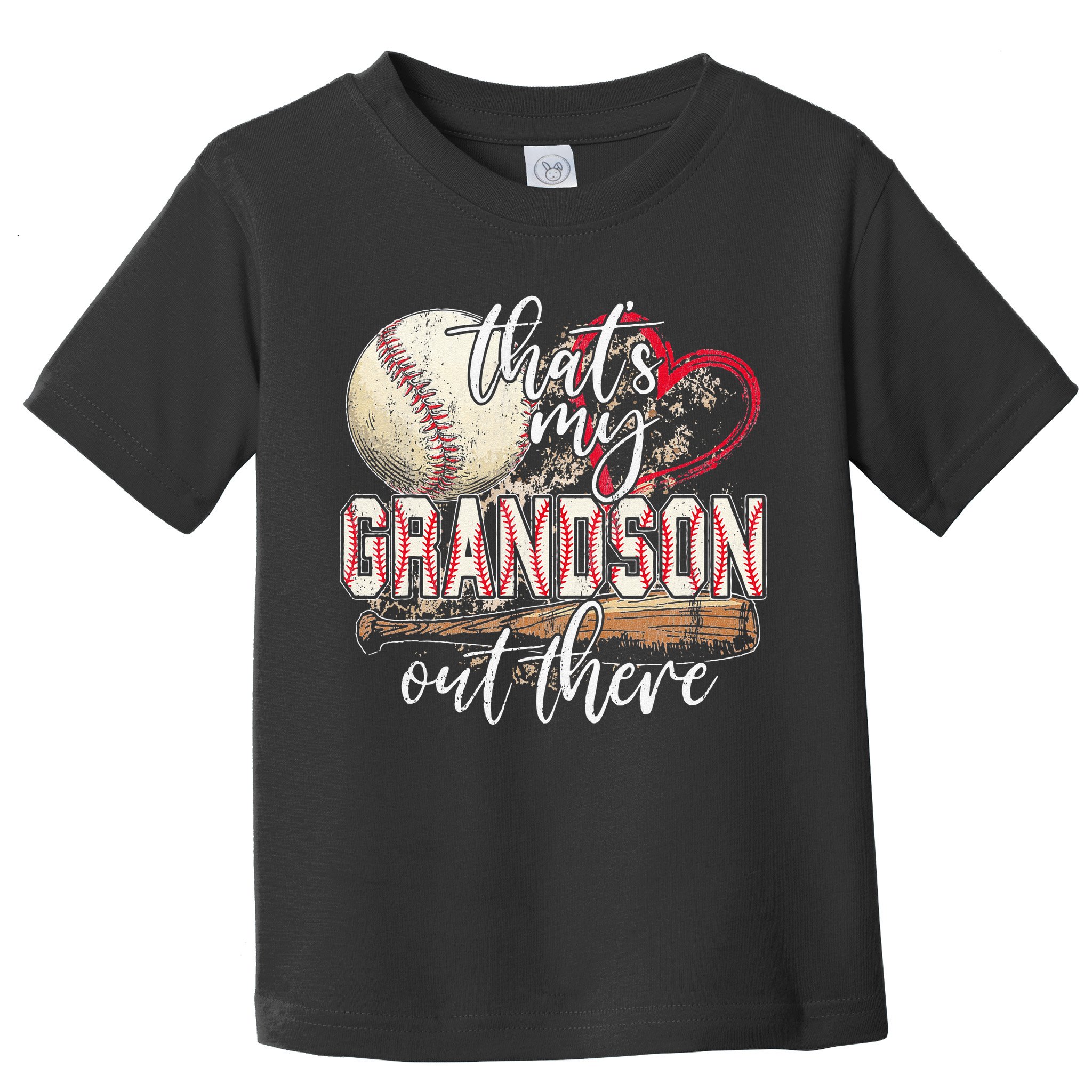 Thats My Grandson Out There Baseball Grandma Mothers Day Toddler T-Shirt