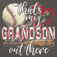 Thats My Grandson Out There Baseball Grandma Mothers Day Cotton Canvas Backpack