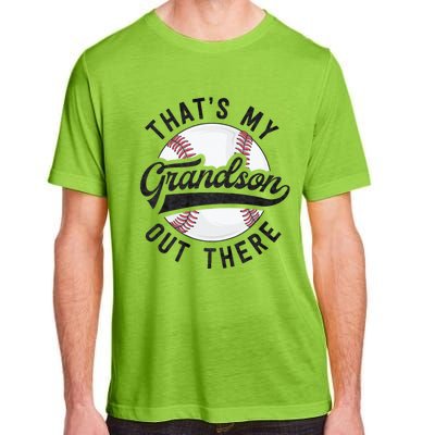 ThatS My Grandson Out There Baseball For Grandpa Grandma Adult ChromaSoft Performance T-Shirt