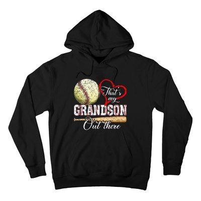 ThatS My Grandson Out There Baseball Grandma MotherS Day Hoodie