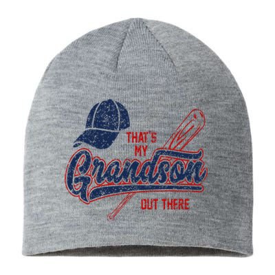 Thats My Grandson Out There Baseball Grandma Mothers Day Sustainable Beanie