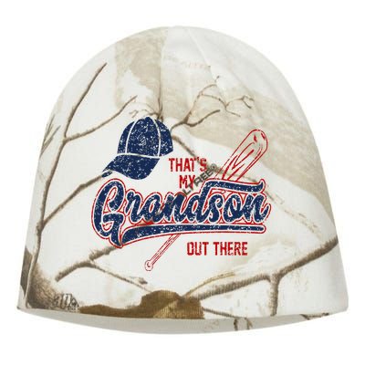 Thats My Grandson Out There Baseball Grandma Mothers Day Kati - Camo Knit Beanie