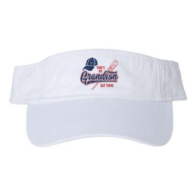 Thats My Grandson Out There Baseball Grandma Mothers Day Valucap Bio-Washed Visor