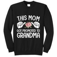 This Mom Got Promoted To Grandma Flower Art Sweatshirt