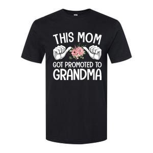 This Mom Got Promoted To Grandma Flower Art Softstyle CVC T-Shirt