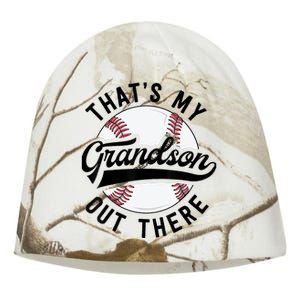 Thats My Grandson Out There Baseball Grandma Mothers Day Kati - Camo Knit Beanie