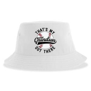 Thats My Grandson Out There Baseball Grandma Mothers Day Sustainable Bucket Hat