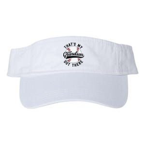 Thats My Grandson Out There Baseball Grandma Mothers Day Valucap Bio-Washed Visor