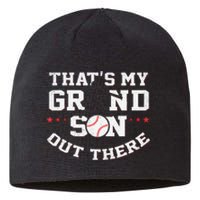 Thats My Grandson Out There Gifts Women Baseball Grandma Mom Sustainable Beanie