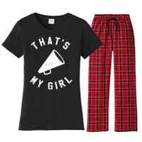 Thats My Girl Cheerleading Women's Flannel Pajama Set