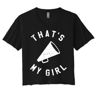 Thats My Girl Cheerleading Women's Crop Top Tee