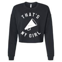 Thats My Girl Cheerleading Cropped Pullover Crew