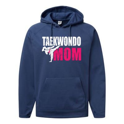 Taekwondo Mom Gift Idea Women Tae Cool Taekwondo Uniform Performance Fleece Hoodie