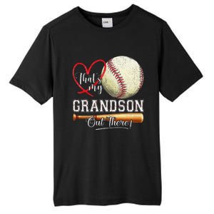 ThatS My Grandson Out There Baseball Grandma MotherS Day Tall Fusion ChromaSoft Performance T-Shirt