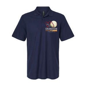 ThatS My Grandson Out There Baseball Grandma MotherS Day Softstyle Adult Sport Polo