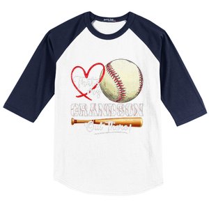 ThatS My Grandson Out There Baseball Grandma MotherS Day Baseball Sleeve Shirt