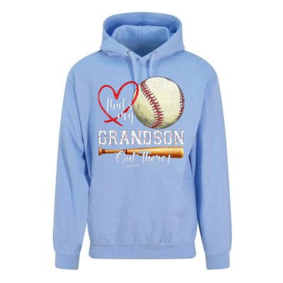 ThatS My Grandson Out There Baseball Grandma MotherS Day Unisex Surf Hoodie