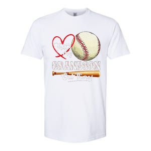 ThatS My Grandson Out There Baseball Grandma MotherS Day Softstyle CVC T-Shirt