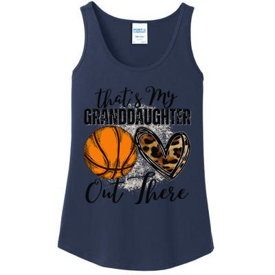 ThatS My Granddaughter Out There Basketball Grandma Grandpa Ladies Essential Tank