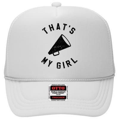 ThatS My Girl Cheerleading High Crown Mesh Back Trucker Hat