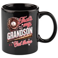That's My Grandson Out There Baseball Grandma Mother's Day 11oz C Handle Ceramic Mug