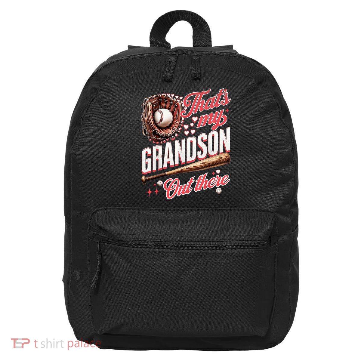 That's My Grandson Out There Baseball Grandma Mother's Day 16 in Basic Backpack