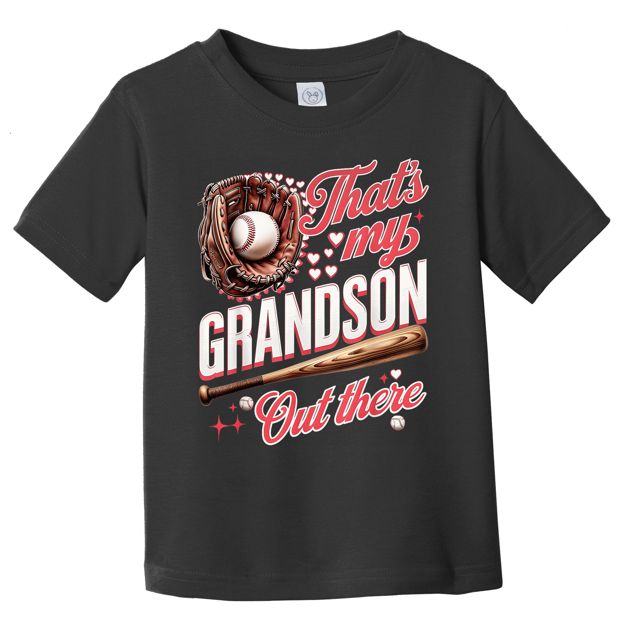 That's My Grandson Out There Baseball Grandma Mother's Day Toddler T-Shirt