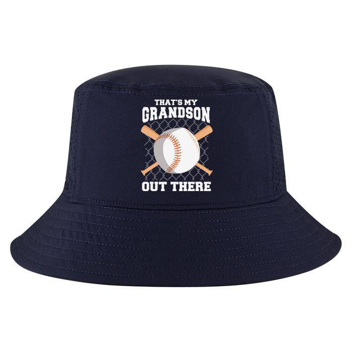 ThatS My Grandson Out There Grandma Grandpa Baseball Cool Comfort Performance Bucket Hat