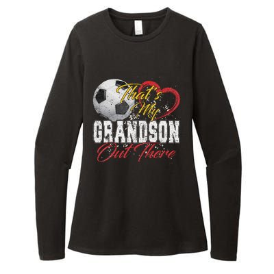 ThatS My Grandson Out There Soccer Grandma Mama Mothers Day Womens CVC Long Sleeve Shirt