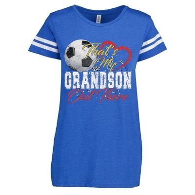 ThatS My Grandson Out There Soccer Grandma Mama Mothers Day Enza Ladies Jersey Football T-Shirt