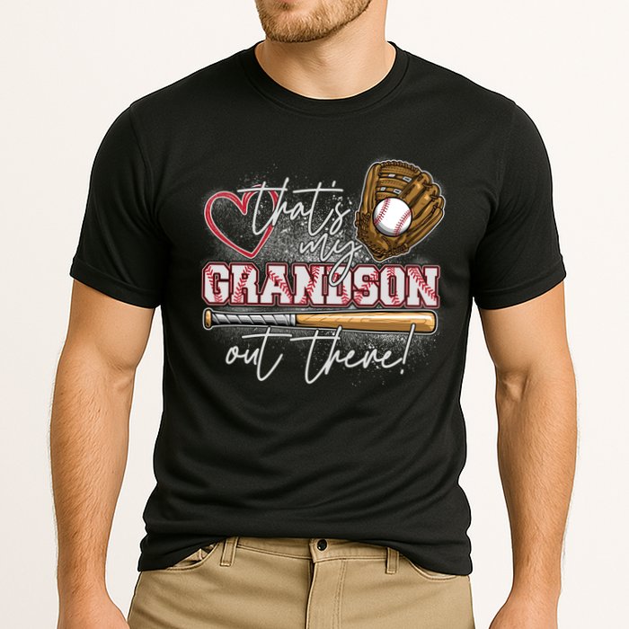 That's My Grandson Out There Proud Baseball Grandparent Cooling Performance Crew T-Shirt