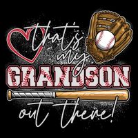 That's My Grandson Out There Proud Baseball Grandparent Apron