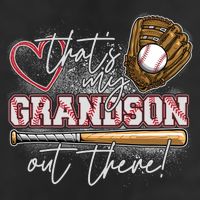 That's My Grandson Out There Proud Baseball Grandparent Adult Drive Performance Visor