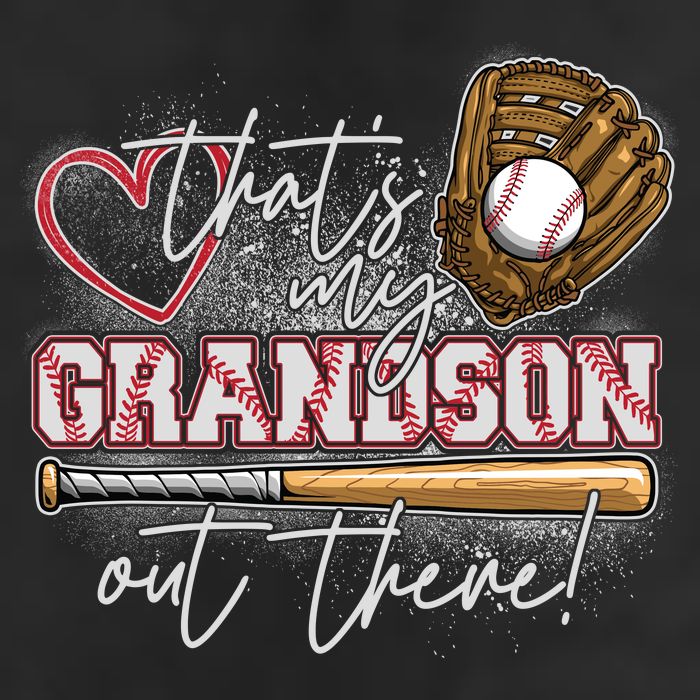 That's My Grandson Out There Proud Baseball Grandparent Adult Drive Performance Visor