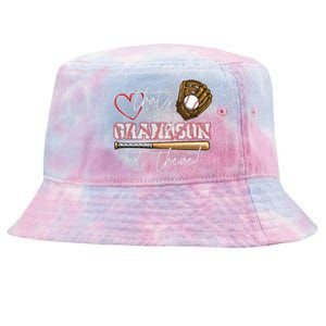 That's My Grandson Out There Proud Baseball Grandparent Tie-Dyed Bucket Hat