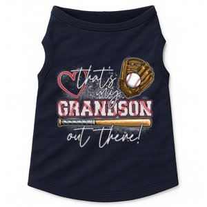 That's My Grandson Out There Proud Baseball Grandparent Doggie Tank