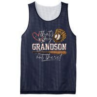 ThatS My Grandson Out There Baseball Grandma Mesh Reversible Basketball Jersey Tank