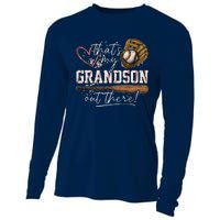 ThatS My Grandson Out There Baseball Grandma Cooling Performance Long Sleeve Crew