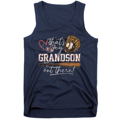 ThatS My Grandson Out There Baseball Grandma Tank Top