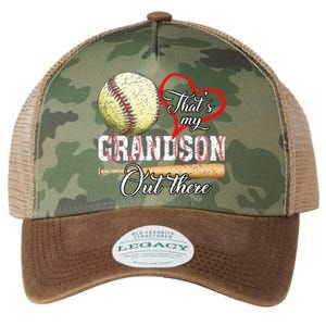 That's My Grandson Out There Baseball Grandma Mother's Day Legacy Tie Dye Trucker Hat