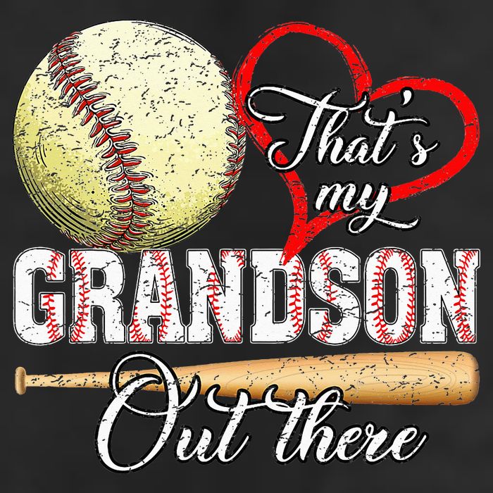 That's My Grandson Out There Baseball Grandma Mother's Day Cool Comfort Performance Bucket Hat