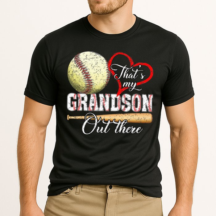 That's My Grandson Out There Baseball Grandma Mother's Day Cooling Performance Crew T-Shirt