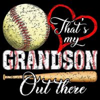 That's My Grandson Out There Baseball Grandma Mother's Day Cooling Performance Crew T-Shirt