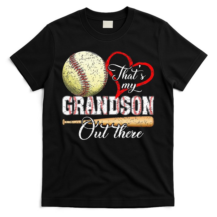 That's My Grandson Out There Baseball Grandma Mother's Day T-Shirt