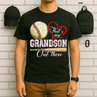 That's My Grandson Out There Baseball Grandma Mother's Day T-Shirt